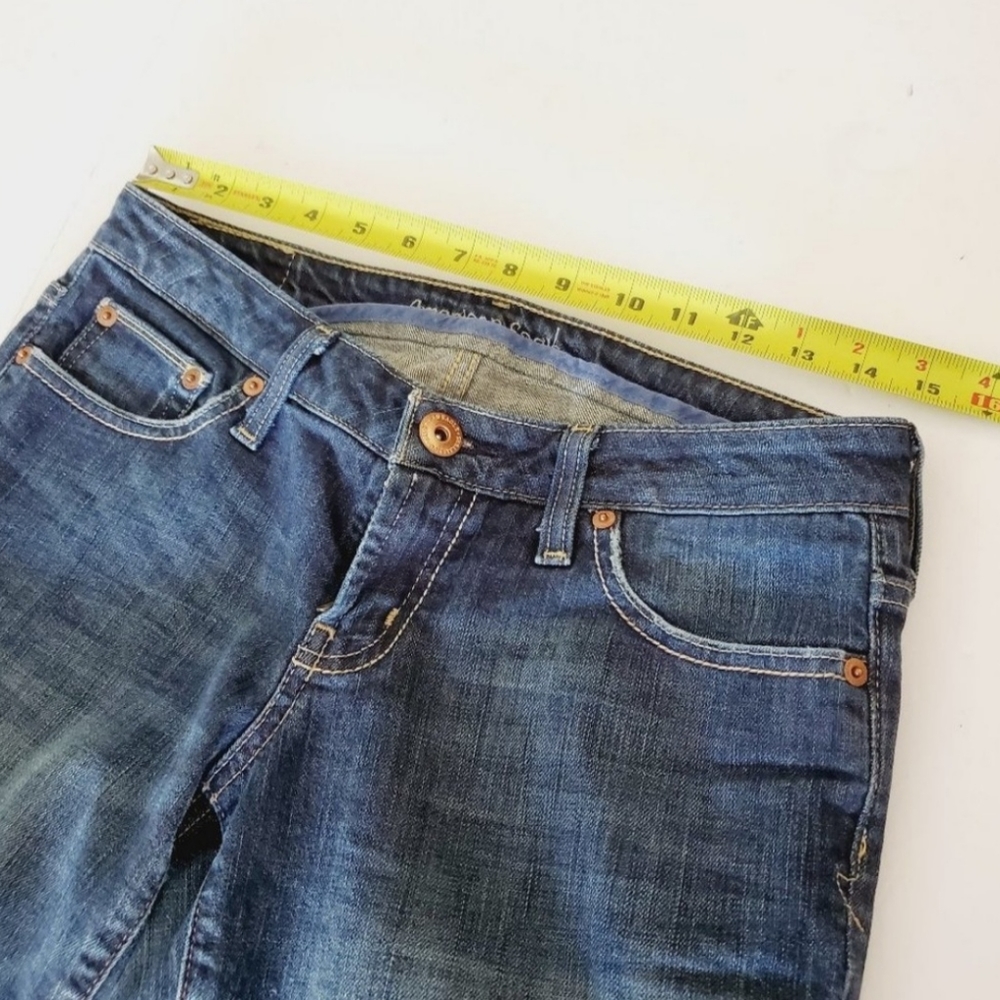 🟣American Eagle Jeans Women’s Straight 77 Size 6 - Picture 7 of 9